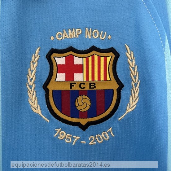 Nuevo 2ª Camiseta Barcelona Retro 2007 2008 Azul Baratas